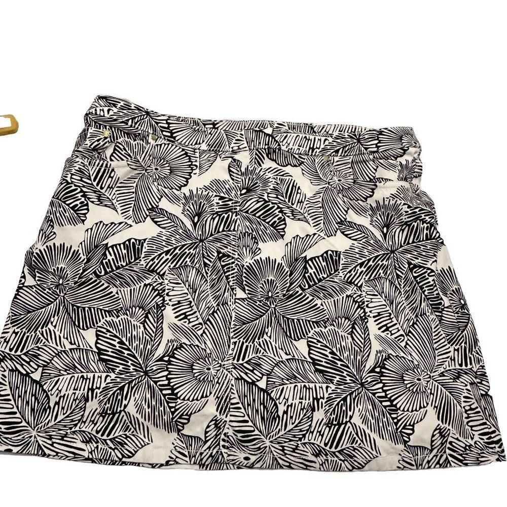 Heart Of Palm Ladies Sz 18 Tennis Golf Pickleball skort Stretch Pull On Floral